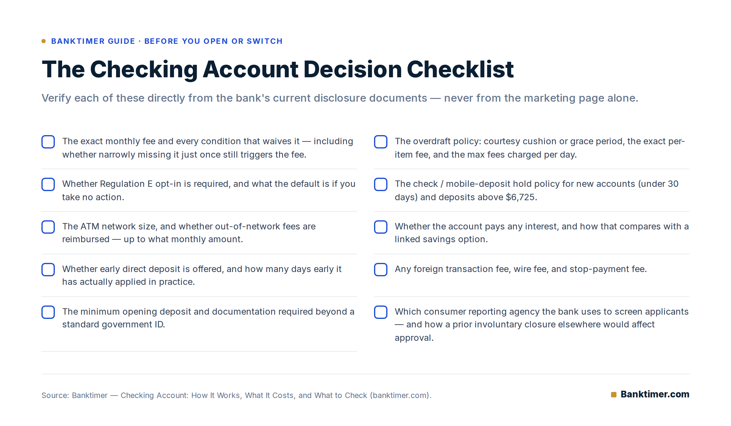 Checking Account: How It Works, What It Costs, and What to Check